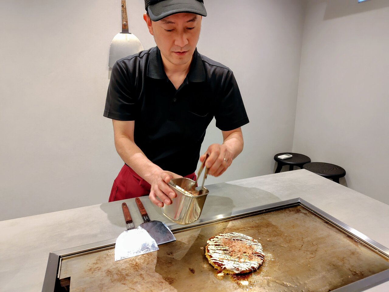 ７月からはケータリングサービスやお好み焼き体験教室も（５月27日、大阪市城東区）