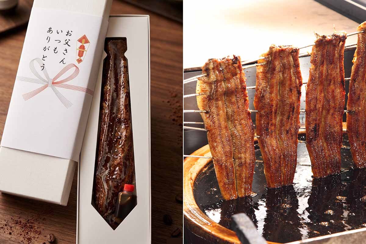 うなぎ・ひつまぶし専門店「炭櫓近江八幡本店」による「父の日限定　ネクタイ仕立ての鰻の蒲焼き」