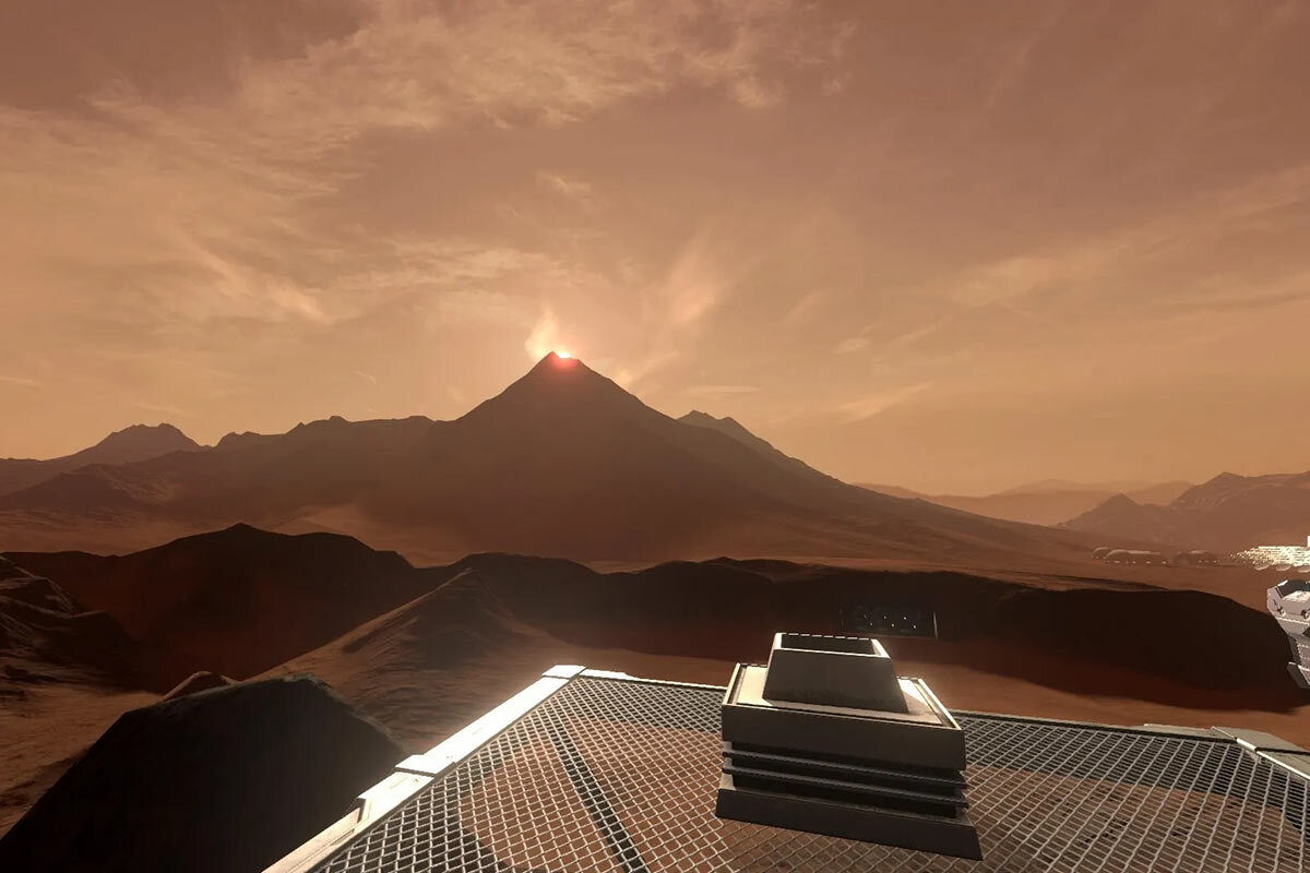 「THE SUNSET OF MARS」、火星にある施設（イメージ）