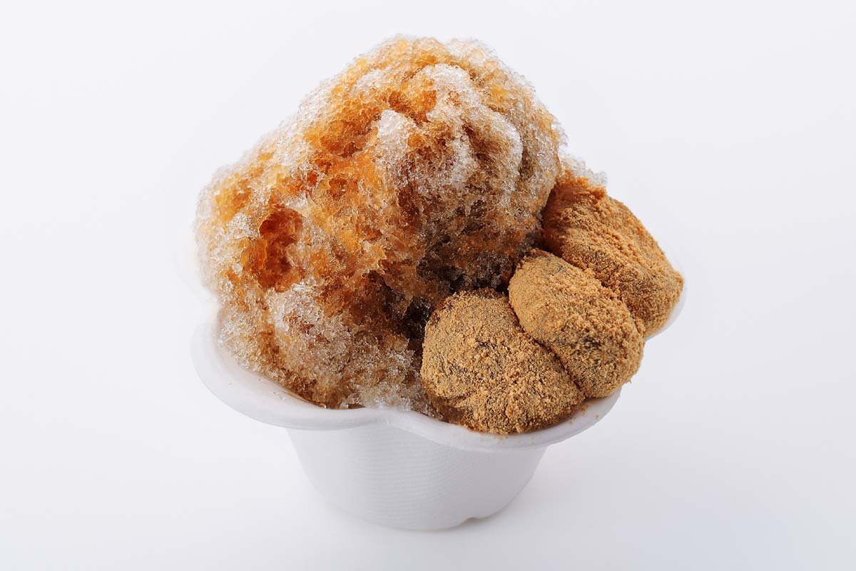 五十鈴茶屋オリジナルの夏限定かき氷「わらび餅氷」
