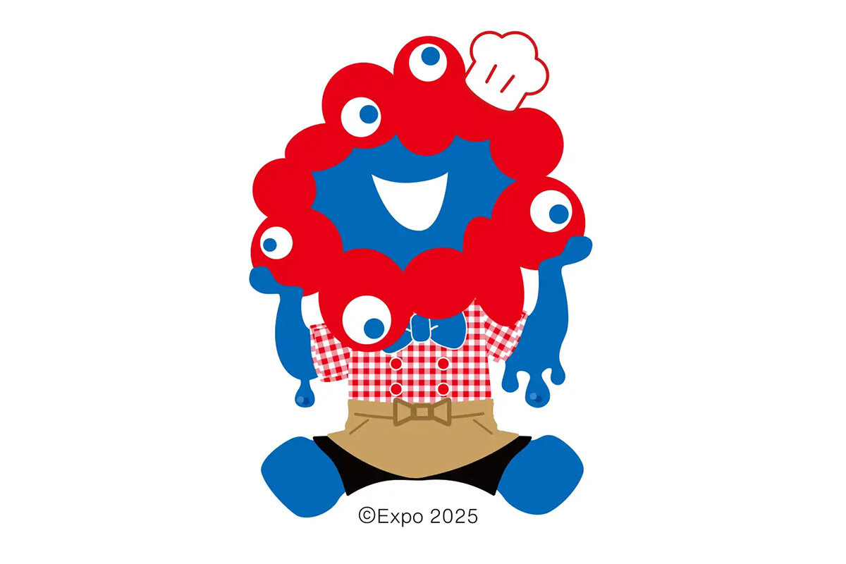 「EXPO2025 オフィシャルカフェ らぽっぽリンクス梅田店」（大阪市北区）のキャラクター © Expo 2025