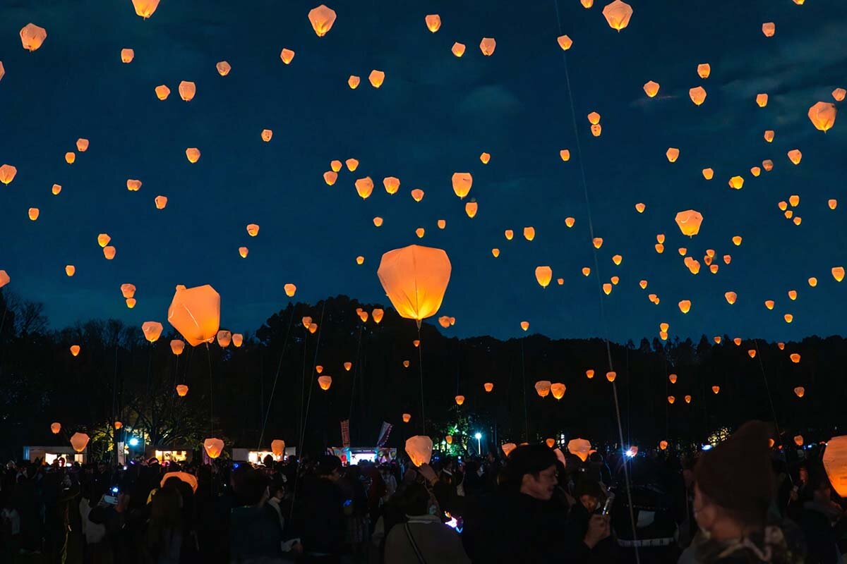 夏の夜空に願いを灯すランタン（イベント会場のイメージ）