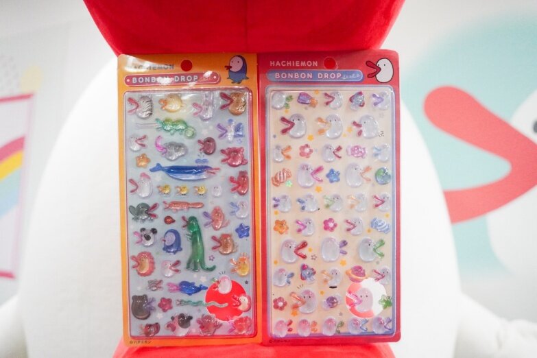 ハチエモンボンボンドロップシール（動物）