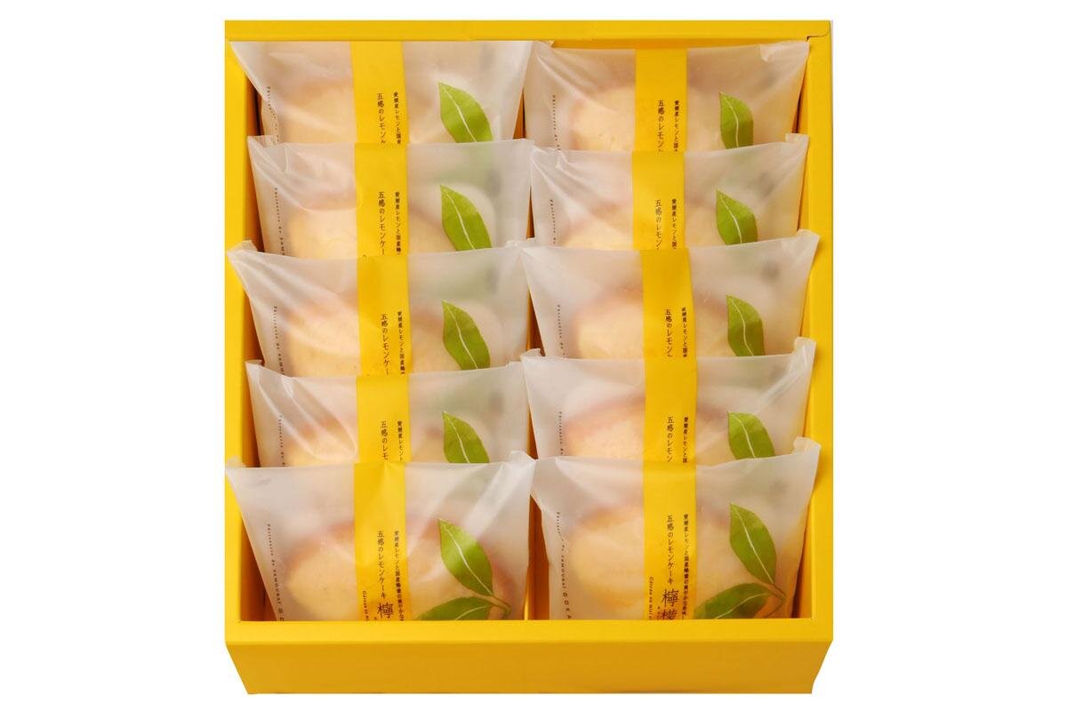 「檸檬燦」は、5個、10個、15個入りの箱売りのほか、1個から購入できます「五感」（大阪市中央区）