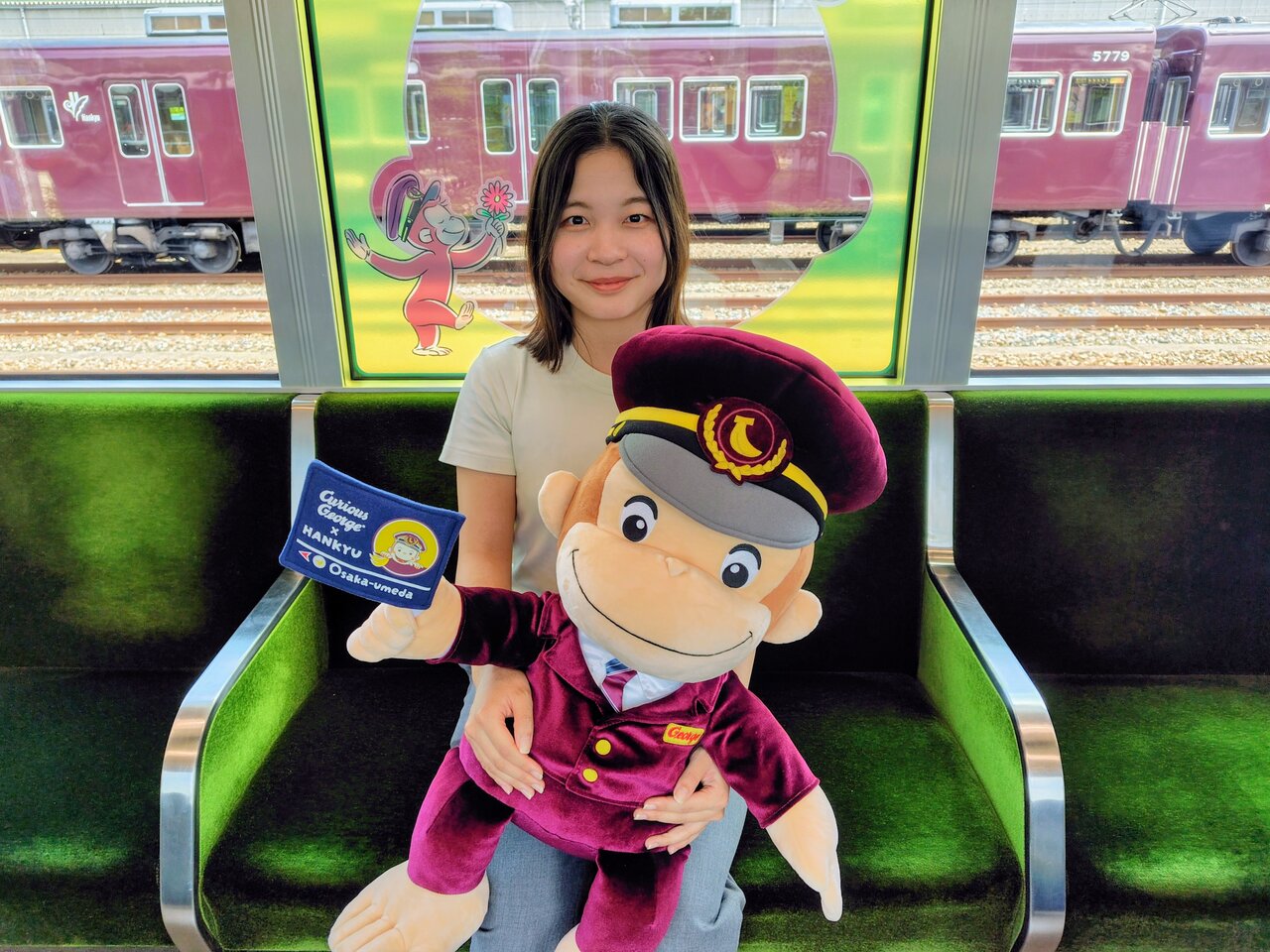 阪急電鉄えきまち事業部の桃野愛友里さん（７月30日、兵庫県宝塚市）　©&®UCS LLC and HC LLC ©Hankyu Corp.