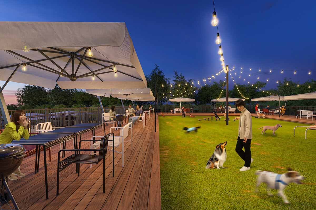 「IZUMI Garden Terrace」のドッグランテラスイメージ