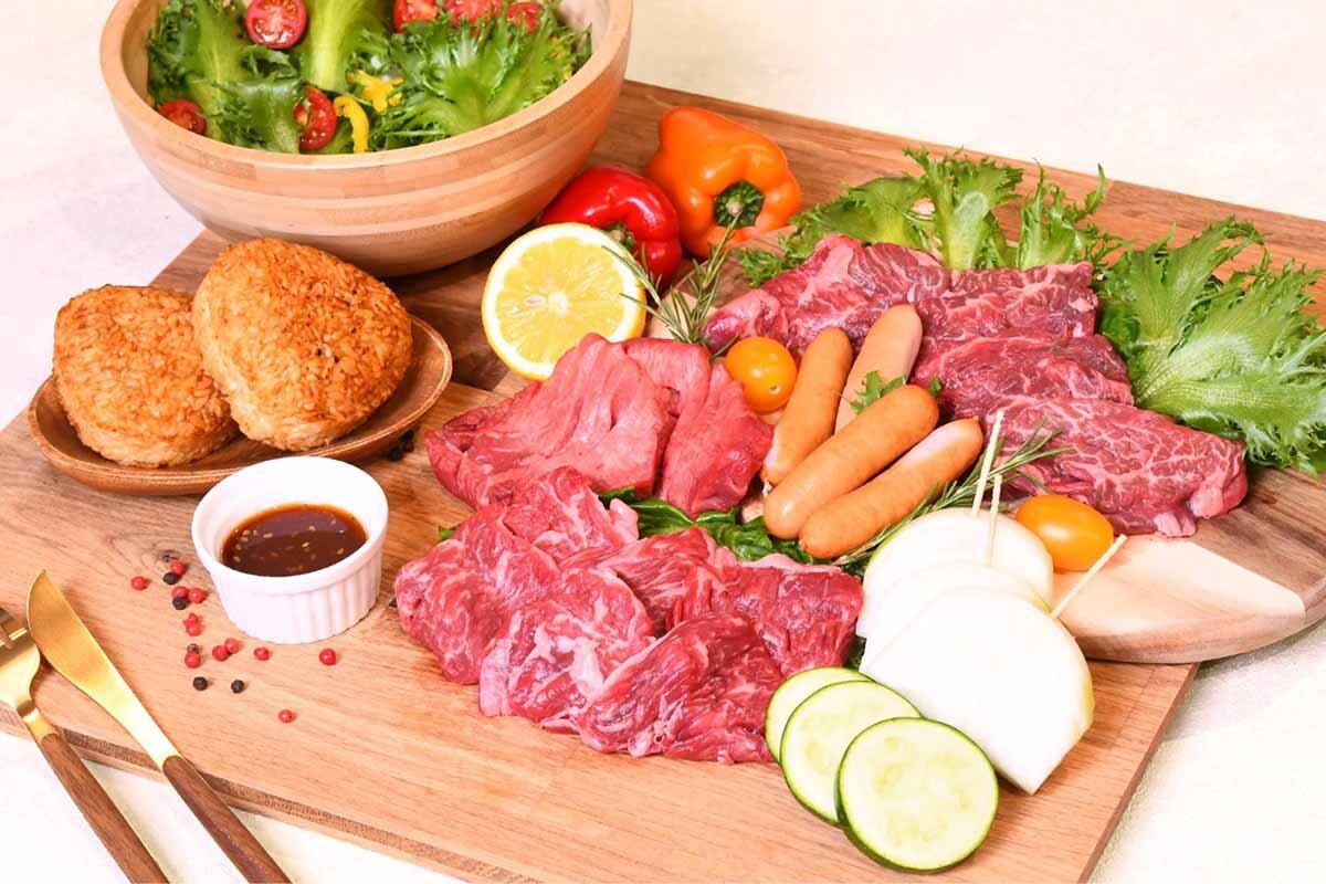 BBQメニューの「定番人気部位コース」（4,800円）