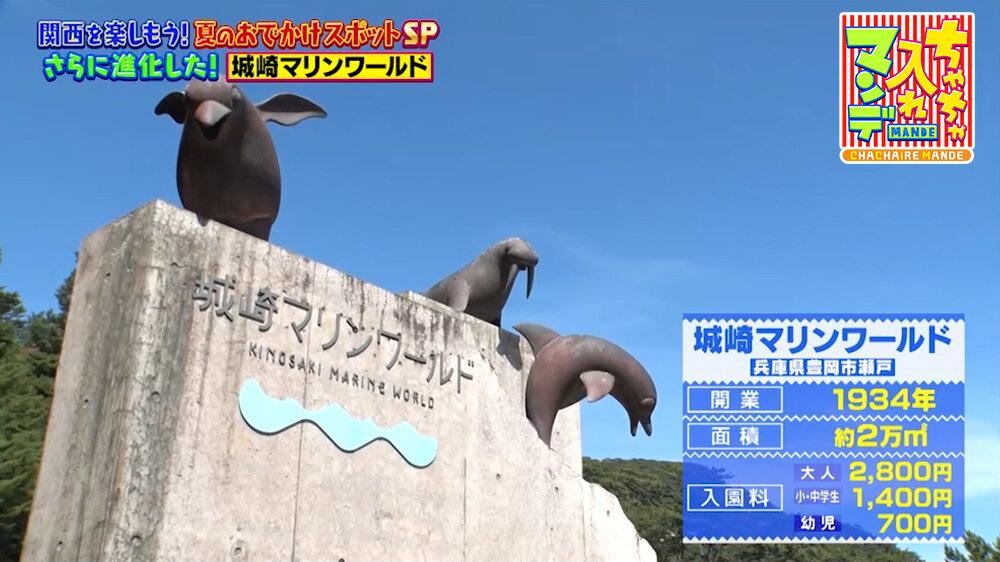 『ちゃちゃ入れマンデー』（8月4日OA）「城崎マリンワールド」（豊岡市瀬戸）