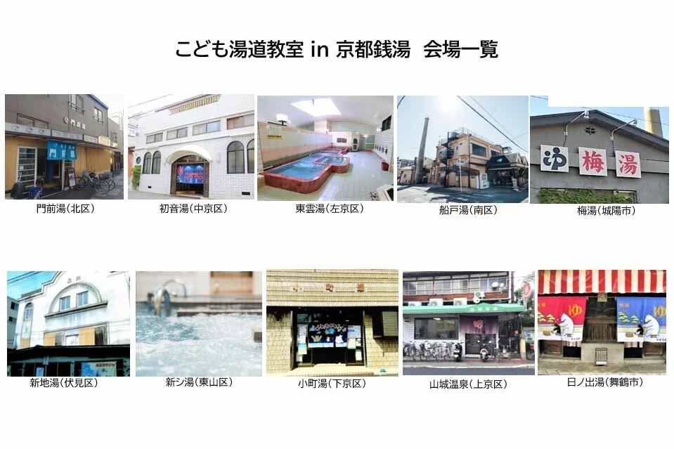 イベント会場となるのは、いずれも特色のある銭湯