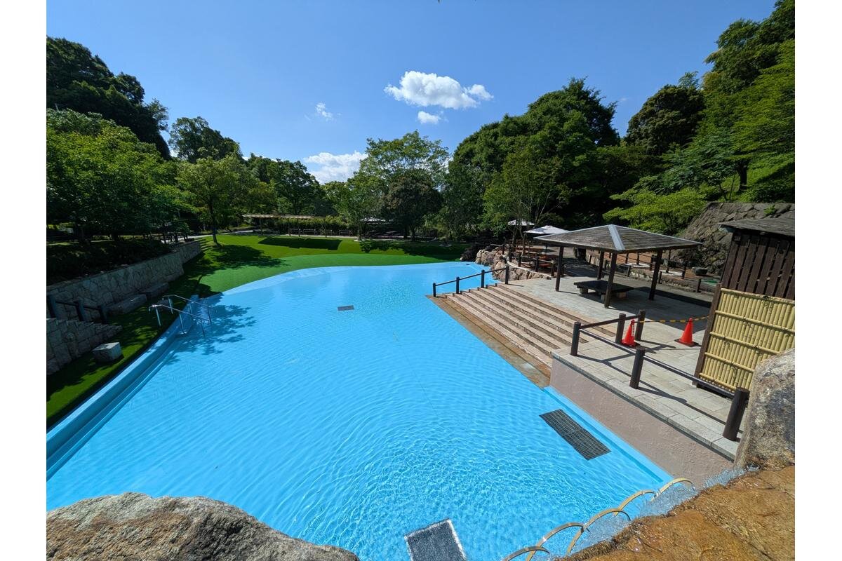 今年、リニューアルされたジャブジャブ池「西山公園」（京都府長岡京市）