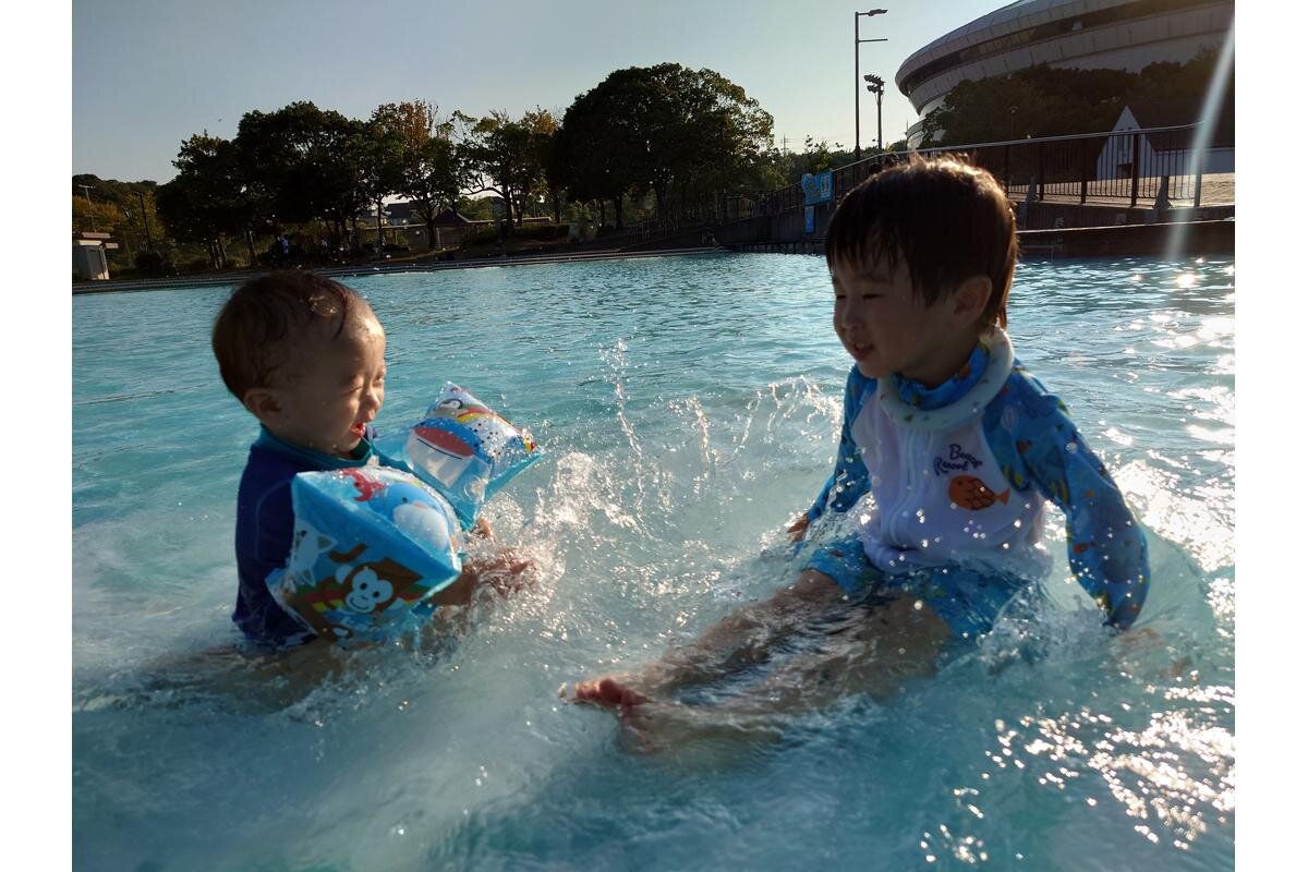 小さなお子さんも水遊びが楽しめます「神戸総合運動公園」（神戸市須磨区）