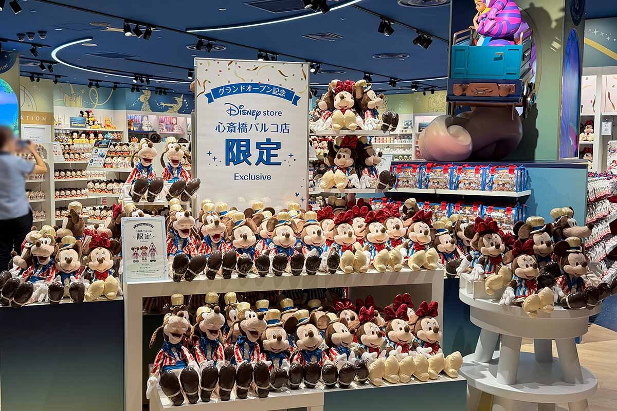心斎橋パルコ店限定アイテムは全23種類。数量限定で、どれも気になるグッズばかり（2026年8月・心斎橋パルコ）