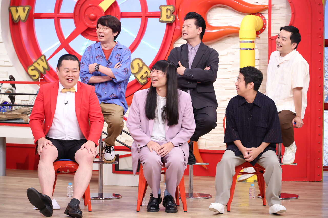 上段左から）三四郎・小宮浩信 / ネコニスズ・ヤマゲン / ウエストランド・河本太 下段左から）モグライダー・ともしげ / ネコニスズ・舘野忠臣 / ウエストランド・井口浩之