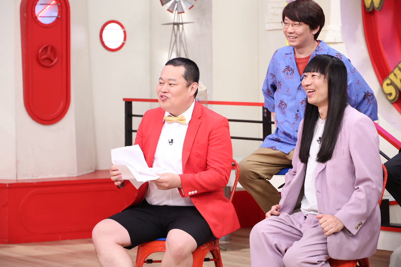 上段）三四郎・小宮浩信 下段左から）モグライダー・ともしげ / ネコニスズ・舘野忠臣