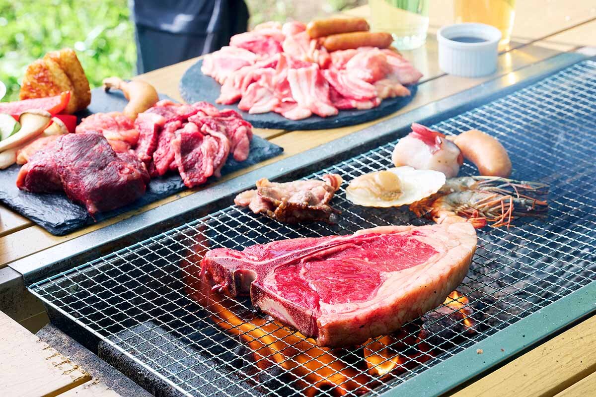 「大阪城 森のバーベキュー」でのBBQイメージ