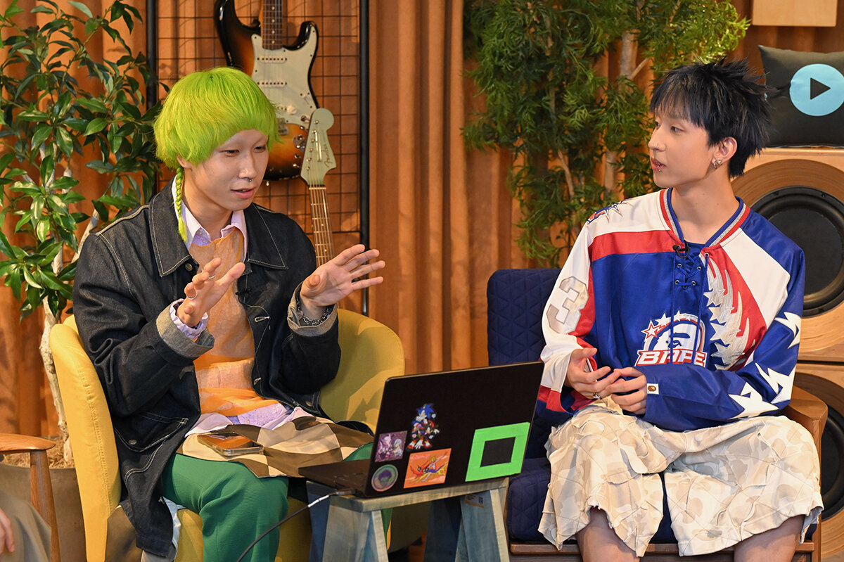 写真左から）おかともき(猫背のネイビーセゾン)、MON7A