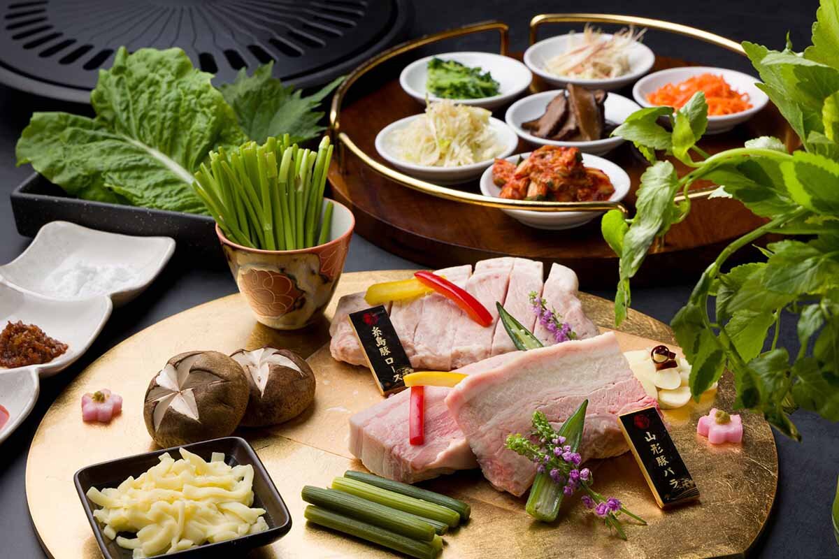国産銘柄豚を食べ比べできる 「和韓サムギョプサル」（6,765円〜）